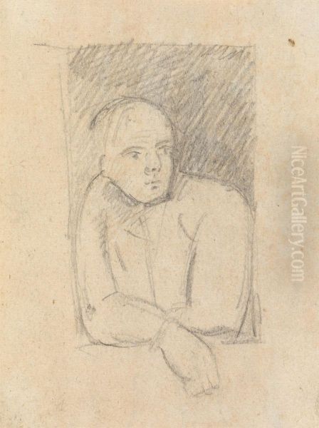 Study of a Figure Leaning out of a Window - view 1
