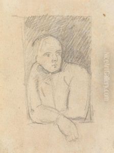 Study of a Figure Leaning out of a Window by Benjamin Haydon