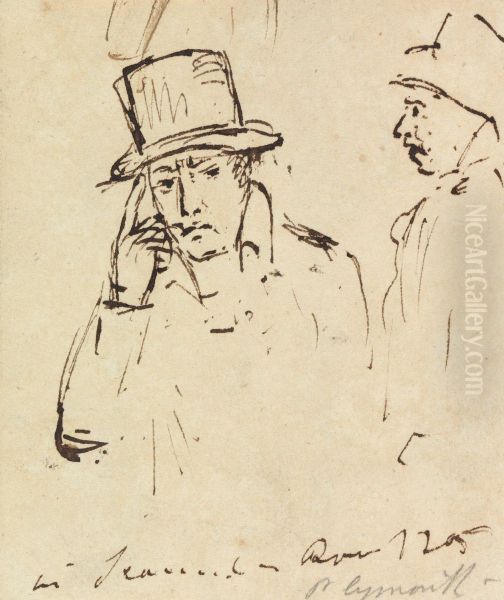 Studies of Men with Hats - view 1