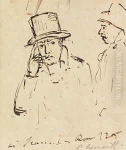 Studies of Men with Hats by Benjamin Haydon
