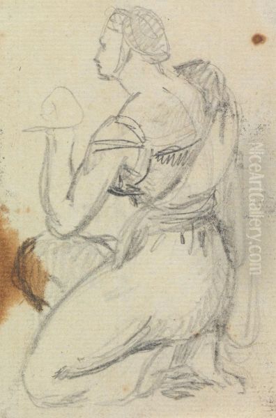 Study of a Kneeling Woman - view 1