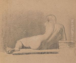 Study of a Reclining, Nude Figure by Benjamin Haydon