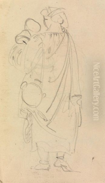 Study of a Woman, Carrying a Child - view 1