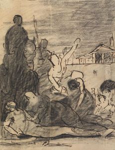 Study of a Military Scene by Benjamin Haydon