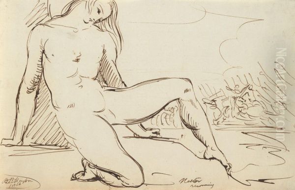 Study of a Nude Figure - view 1