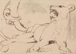 Study of a Lioness by Benjamin Haydon