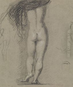 Rear View Sstudy of a Nude Figure