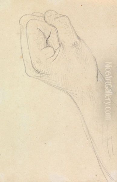 Study of a Hand, Balled into a Fist - view 1