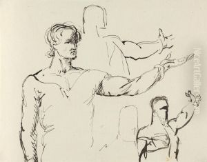Study of a Man with Outstretched Arm Study of a Man with Outstretched Arm