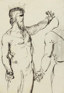 Study of a Man with Outstreched Arm by Benjamin Haydon