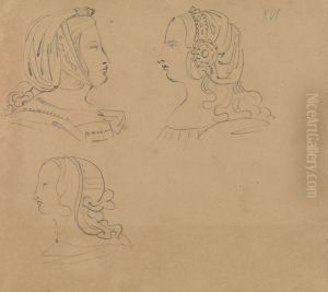 Portrait Studies of Women in Various Headdress Portrait Studies of Women in Various Headdress