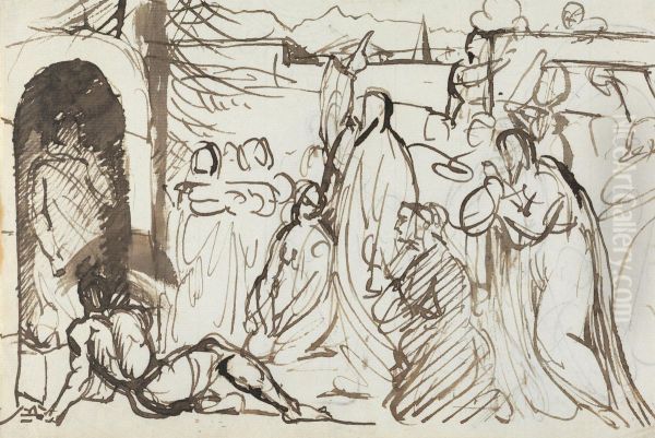 Study of the Resurrection of Lazarus - view 1