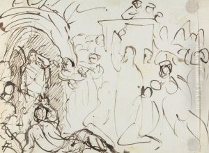 Study of the Resurrection of Lazarus by Benjamin Haydon