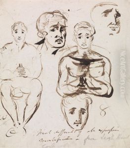 Study of Facial Expressions by Benjamin Haydon