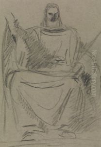 Study of a Seated Male Figure Study of a Seated Male Figure