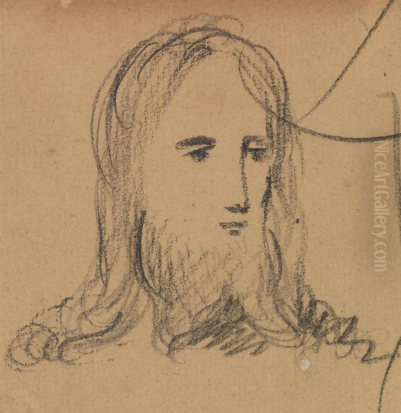 Study of the Face of Jesus - view 1