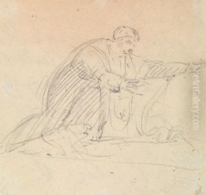 Study of a Man on His Knees