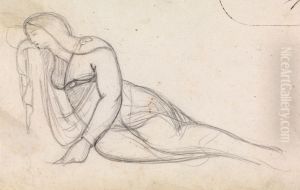 Study of a Woman in a Partial Recline