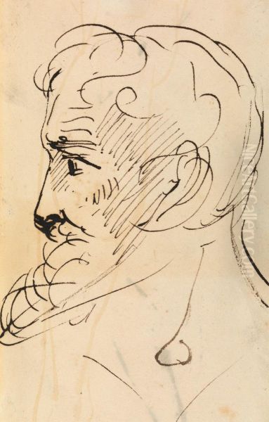 Portrait Study, of a Man's Profile - view 1