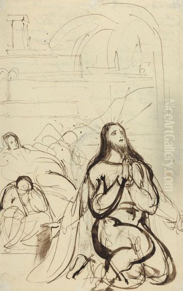 Study for, Agony in the Garden - view 1