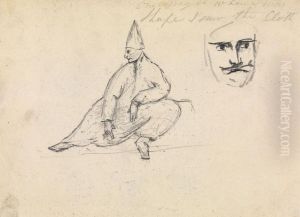 Study of a Seated Man, Wearing a Pointed Hat Study of a Seated Man, Wearing a Pointed Hat