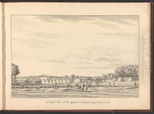 A South View of the Camp on Hampton Court Green 1731 by Bernard Lens III