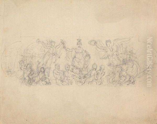 Allegorical Sketch of Victory - view 1
