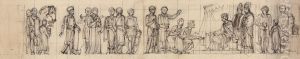 Study of Knights, Paying Homage, to the King