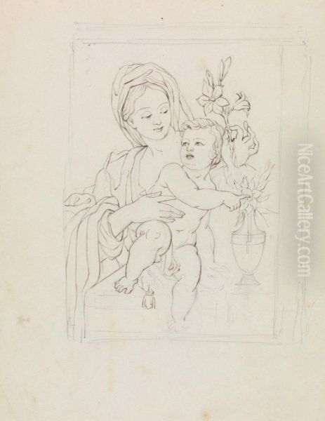 Study of a Woman and Child - view 1