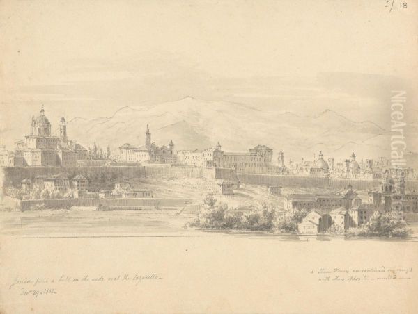 Genoa From a HIll on the Side Near the Lazaretto - view 1