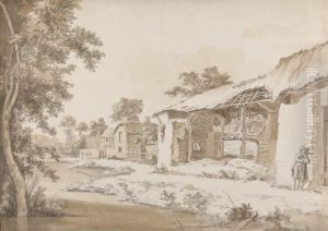 Ruined Farm near Coombe at Gittisham in Devonshire, Three Miles from Honiton, Devon by Hendrik-Frans De Cort