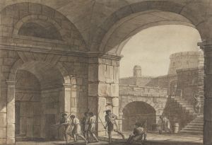 Scene in a Roman Prison by Angelica Kauffmann