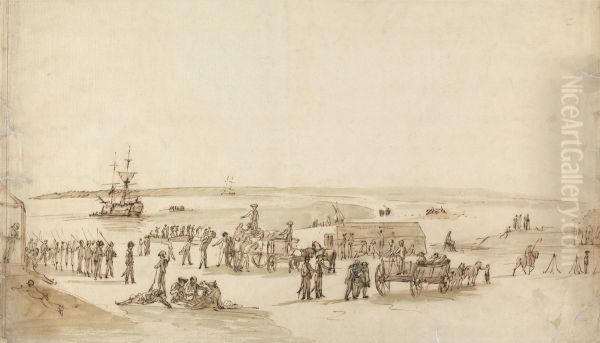 Troops Disembarking - view 1