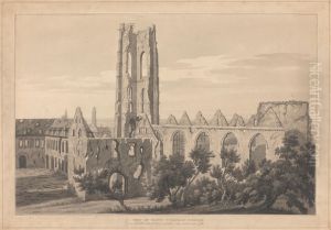 View of St. Nicholas Church at Valenciennes after the Siege by Joseph Farington