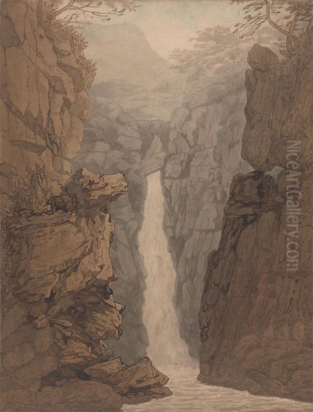 Waterfall in the Lake District - view 1