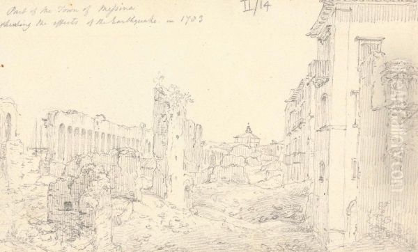 Part of the Town of Messina Showing the effects of the Earthquake of 1783 - view 1