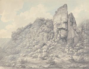 Rocks in Derbyshire by John Webber