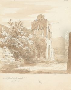 An Old Church in the Ruined Town of Mystras by Robert Smirke