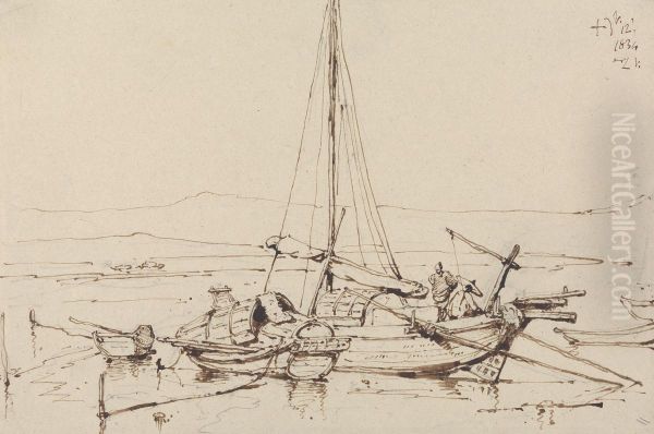 Chinese Boats, 1834 - view 1