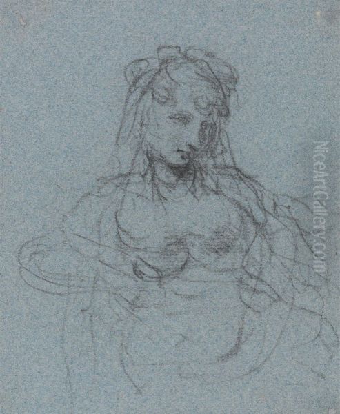 Half-Length Study of a Seated Woman - view 1
