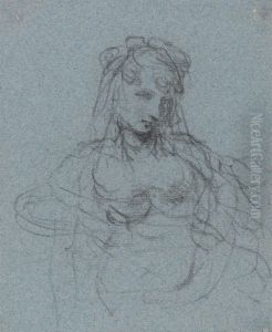 Half-Length Study of a Seated Woman by John Hoppner