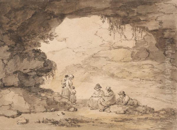 Peasants in a Grotto - view 1