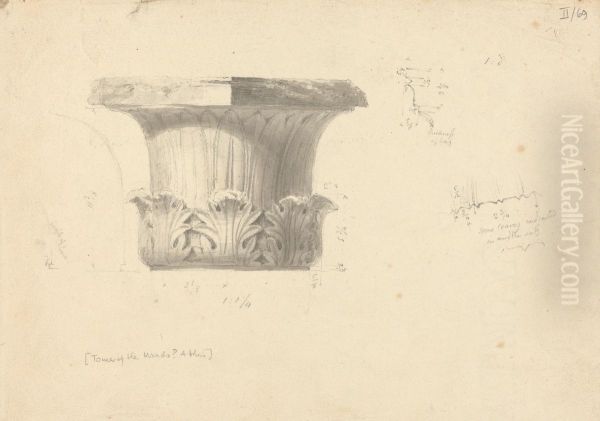 Study of a Tower, from a Pillar, in Athens - view 1
