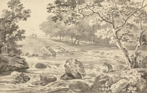 River with Angler - view 1