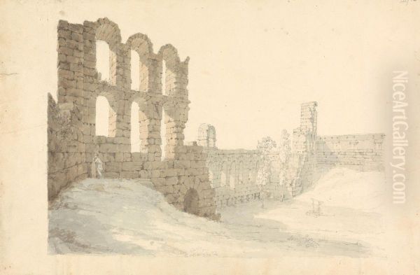 Ancient Aqueduct Ruins - view 1