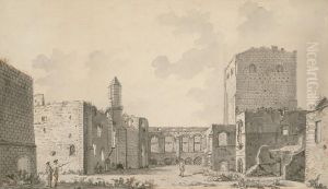 Porchester Castle, Hampshire by Francis Grose