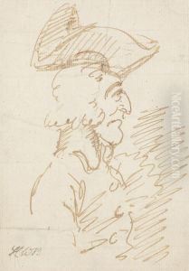 Profile Facing Right by Henry Bunbury