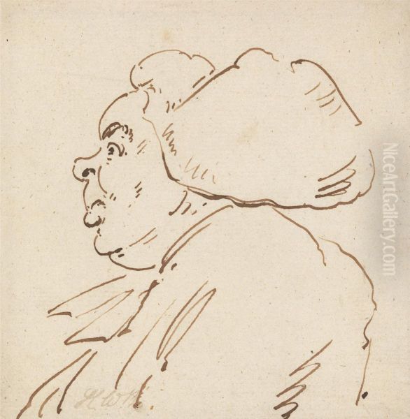 Profile Facing Left, Head and Shoulders - view 1