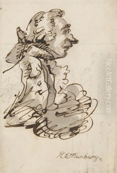 Profile, facing right, half length - view 1