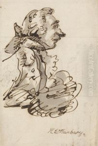 Profile, facing right, half length by Henry Bunbury
